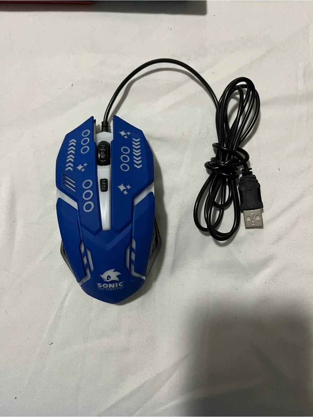 Sonic Gaming Keyboard, Mouse, Headset & Mousepad - Blue/Red